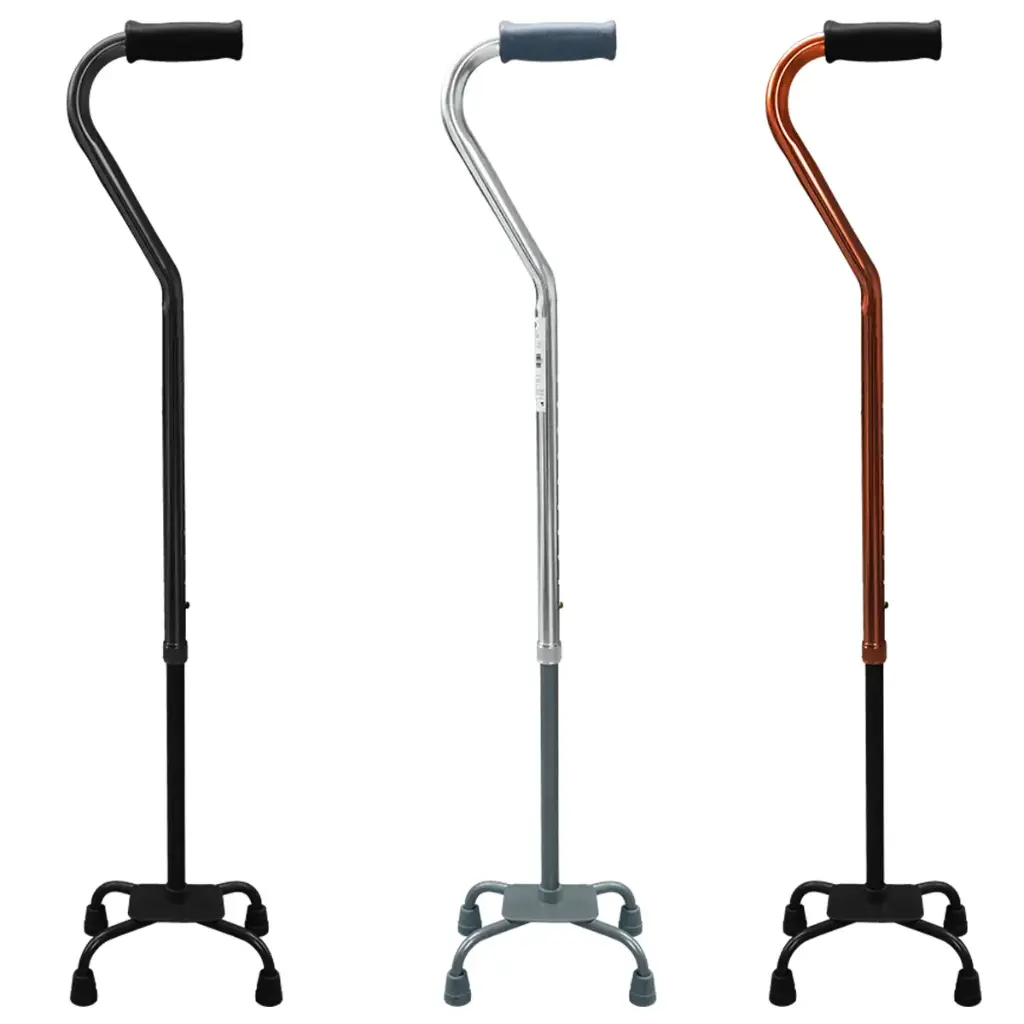 Bastón 4 apoyos  (Negro)