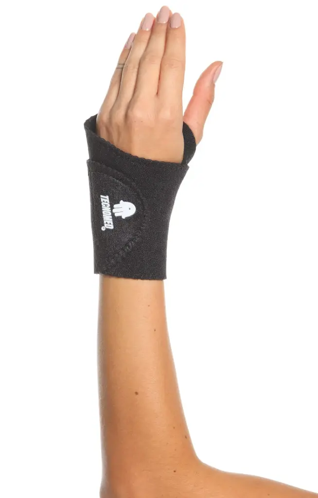 Muñequera con abrazadera en el pulgar 