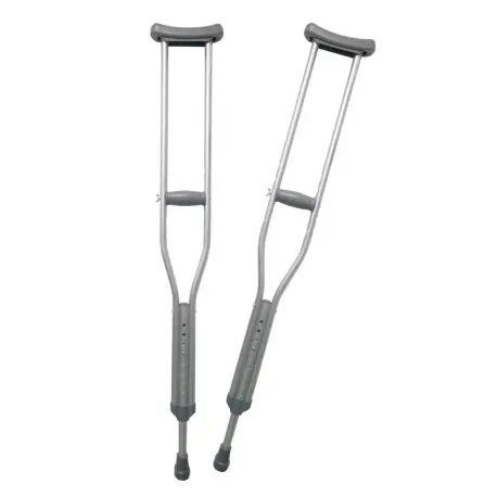 Muletas Axilares Ortopédicas Aluminio Altura Graduable Par